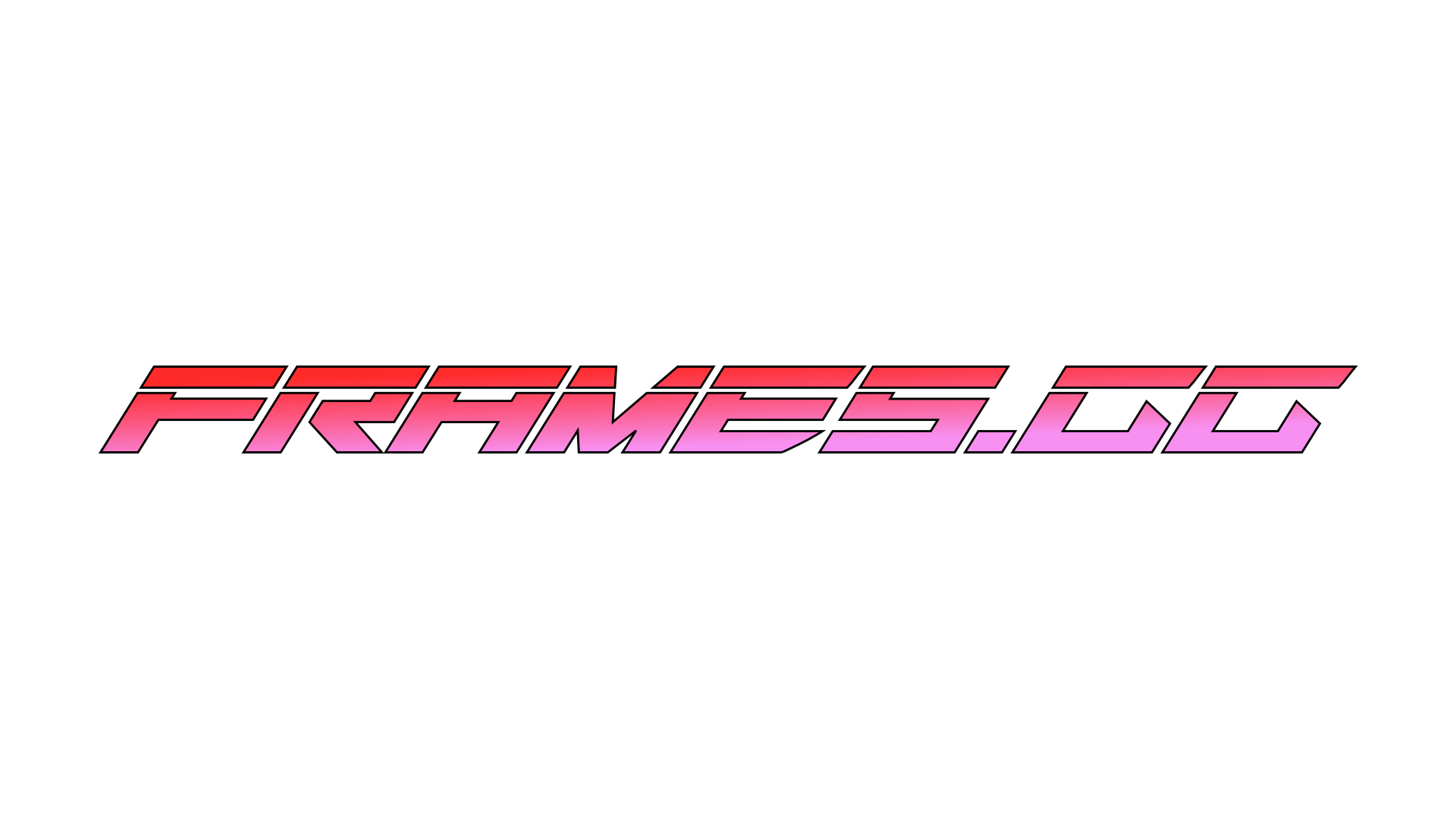 Frames.gg red-to-lilac wordmark